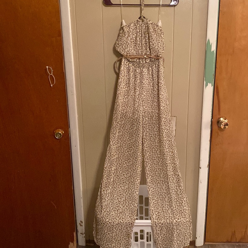 Leopard print jumpsuit